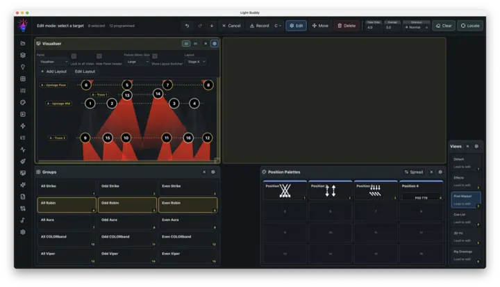 Customisable LightBuddy layout view